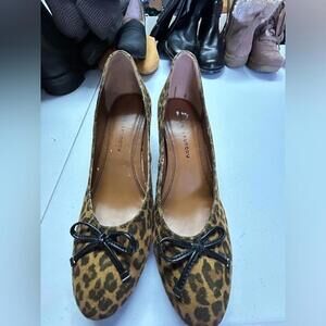 Chinese Laundry leopard print wedge heels